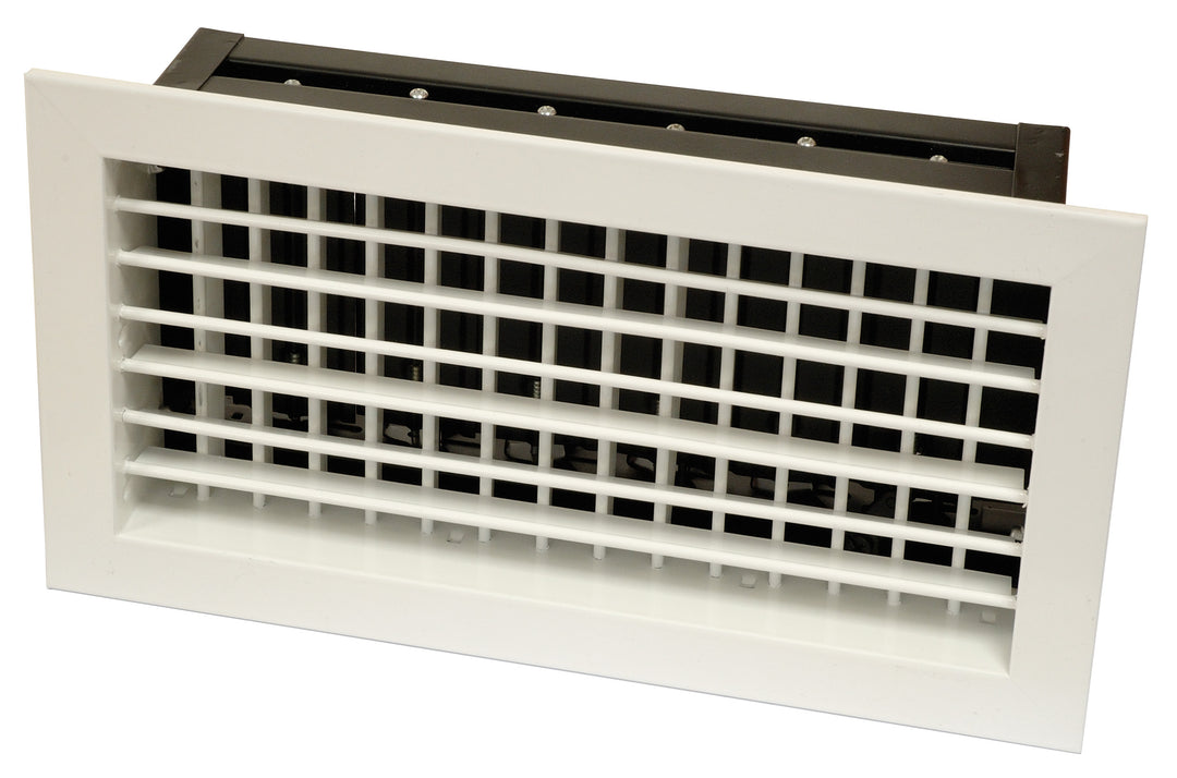 Escoclima Zuluftgitter mit Doppellamellen und Mengenregulierung REDD+RG 250x150 mm weiß lackiert RX02014