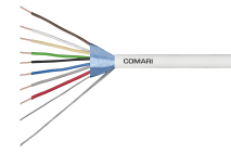 Comari Alarmkabel 8x0,5mm Af 100mtr.PVC Eca
