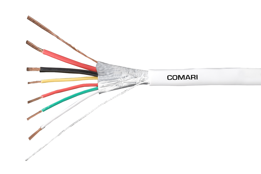 Comari ASAC250422C Alarmkabel 2x0,5+4x0,22 mm² Wechselrichter-Wechselrichter-Zubehör