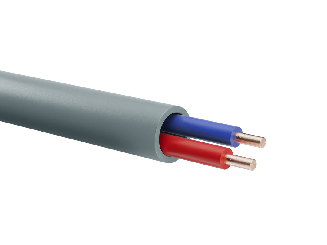 Comari Signalkabel J-HH 2x0,8mm 100m Grau B2ca-s1a,d0,a1 Halogenfrei
