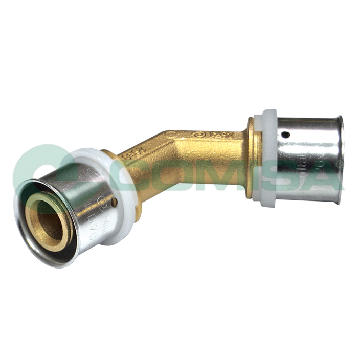 Comisa Presswinkel 45° Ø 40 mm, Wasser
