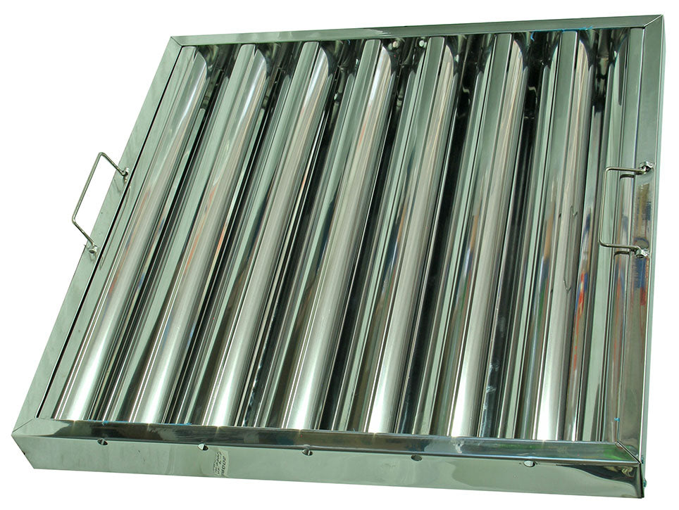 Mundofan Lamellen-Fettfilter für Dunstabzugshaube Edelstahl AISI-430 490x490x50 mm KF10113