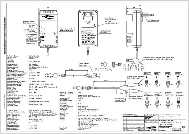 Ansmann Microcontroller-Schnelllader f