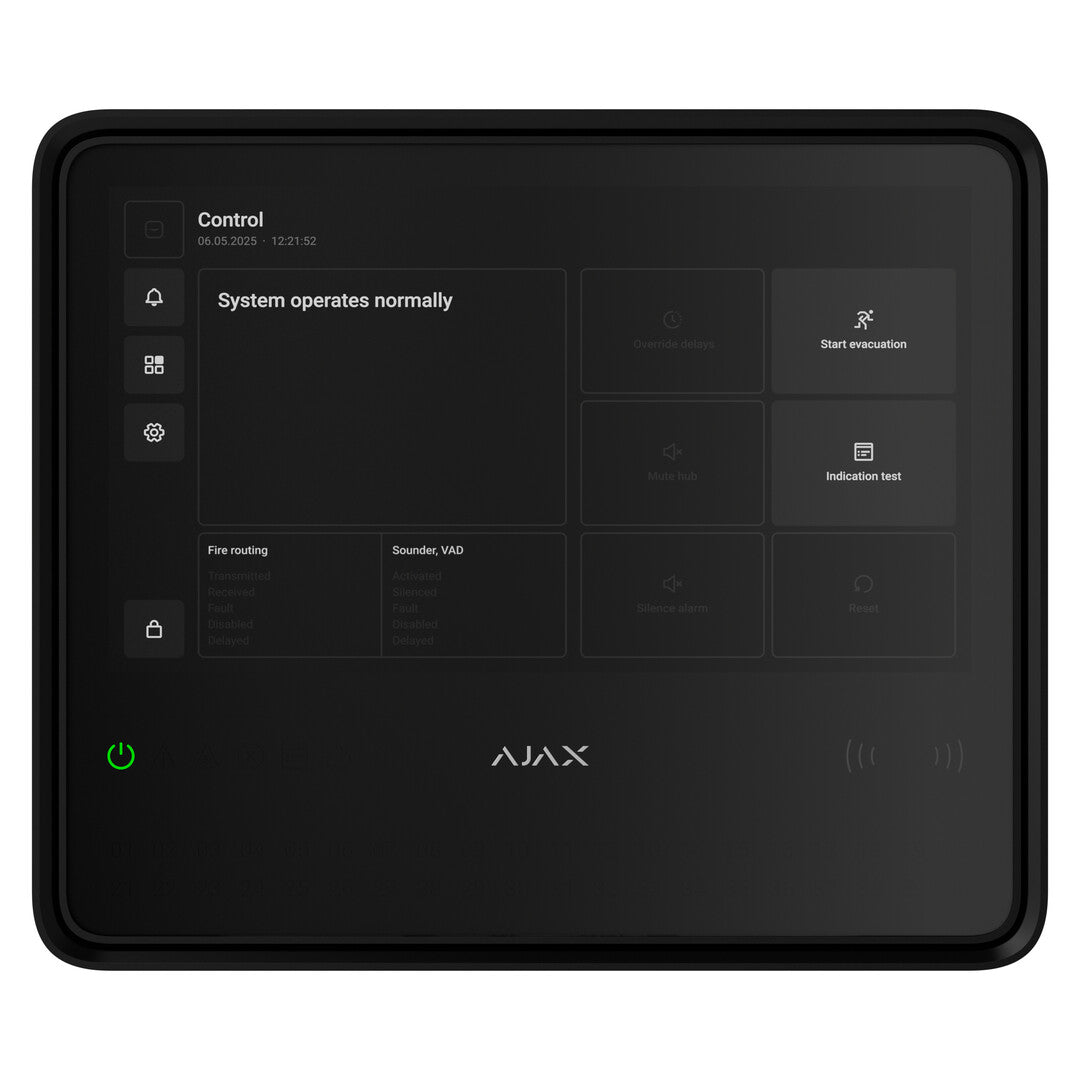 Ajax 30406001 Brandmeldezentrale mit Ethernet und WLAN