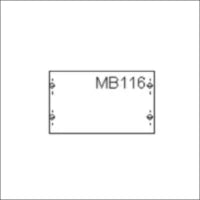 ABB 2CPX041728R9999 Inbouwunit leer 450 mm