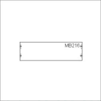 ABB 2CPX041723R9999 MBB216 Inbouwunit leeg