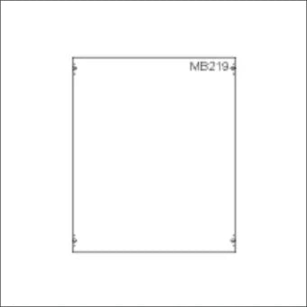 ABB 2CPX041732R9999 MBB219 Inbouwunit leeg