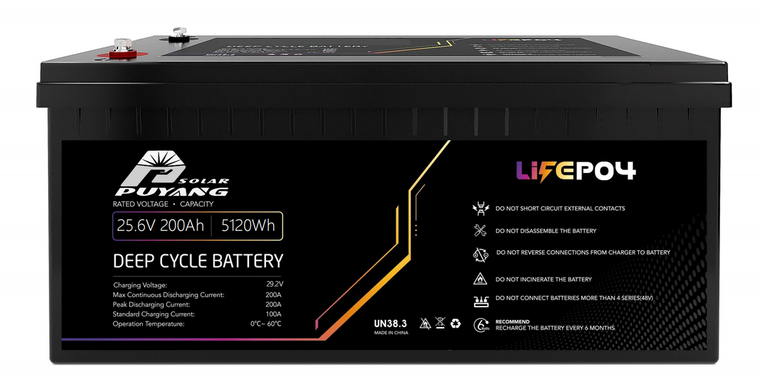 Shenzhen Puyang Solar Co., Ltd. - Speicher - 24V 200AH LiFePO4 Battery PY-LFP25,6-200 - Art. 19822