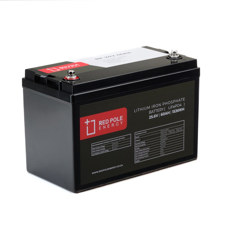 24V 60Ah 1536Wh Lithium Battery – 3kVA Inverter... RP-24V-60AH - Art. 38544