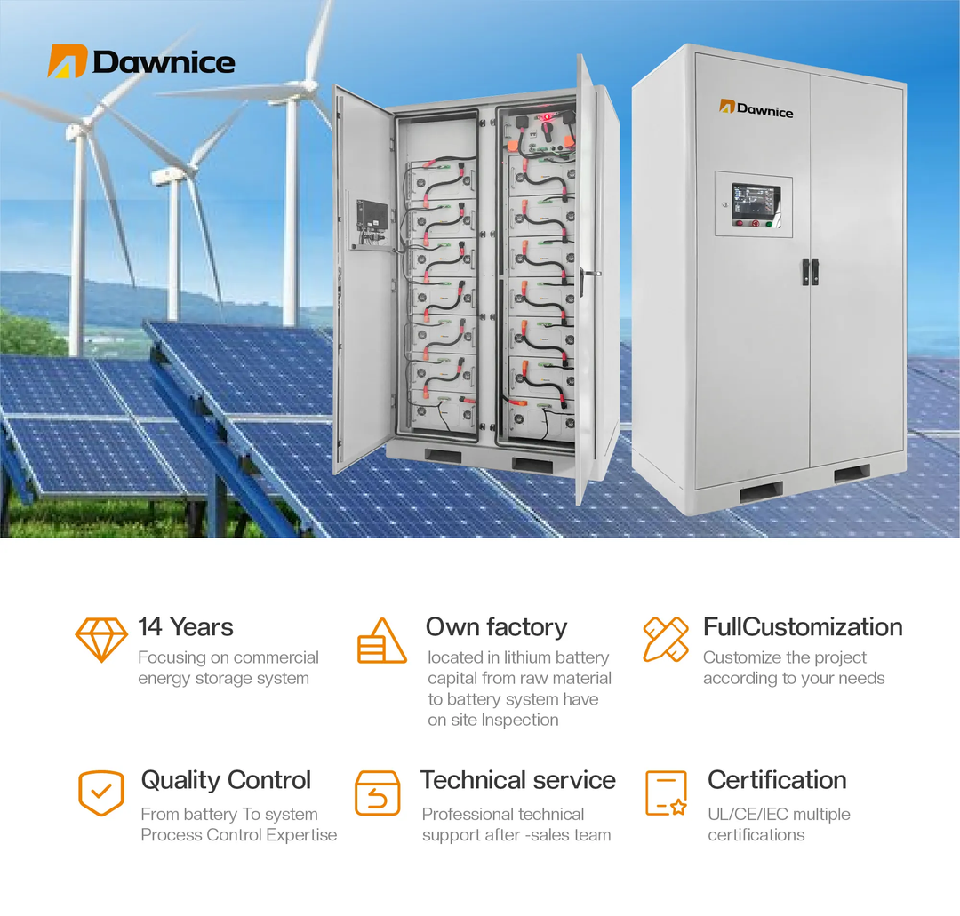 Yichun Dawnice Manufacture and Trade Co., Ltd. - Speicher - 250kw 300kw 500kw 20ft Cabinet Lithium Battery Cabinet Industrial & Commercial Energy Storage  System - Art. 31587
