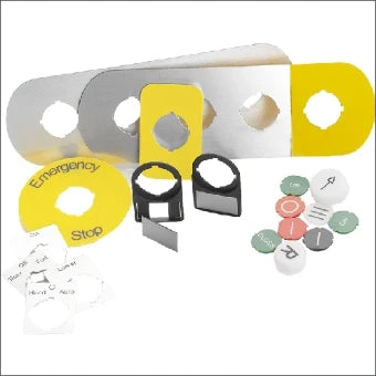 ABB SK615552-23 LEGEND PLATE OPEN Tekstschild voor drukknop/signaallamp