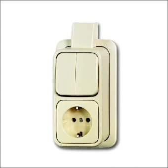 ABB BUSCH-JAEGER 2CKA001641A0234 Schakelaar/Steckdose combinatie
