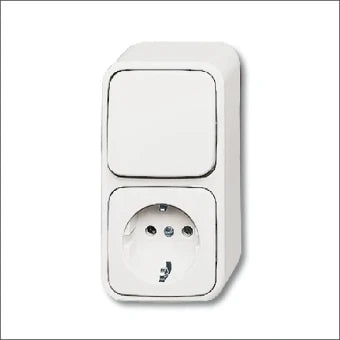 ABB BUSCH-JAEGER 2CKA001641A0235 Schakelaar/Steckdose combinatie