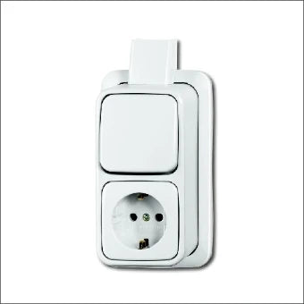 ABB BUSCH-JAEGER 2CKA001641A0236 Schakelaar/Steckdose combinatie