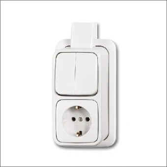 ABB BUSCH-JAEGER 2CKA001641A0237 Schakelaar/Steckdose combinatie