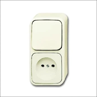 ABB BUSCH-JAEGER 2CKA001642A0159 Schakelaar/Steckdose combinatie