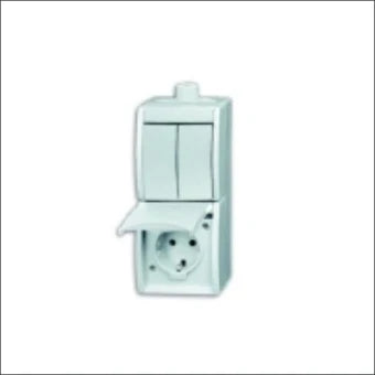ABB BUSCH-JAEGER 2CKA001684A0328 Schakelaar/Steckdose combinatie