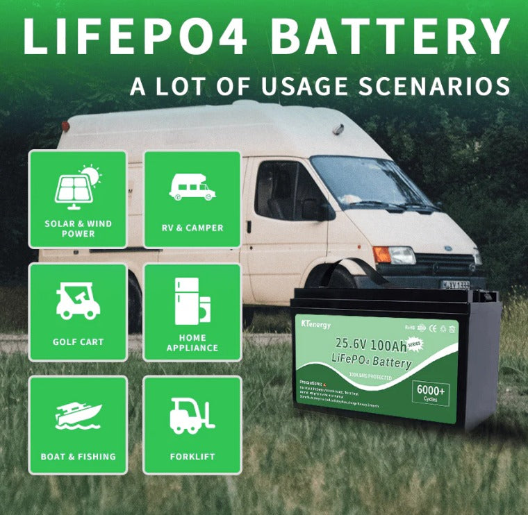 Kaitian Energy Storage (Shenzhen) Technology Co., Ltd. (KTenergy) - Speicher - 25.6V 100/150/200Ah Deep Cycle Lithium Ion Battery KTLAF24200 - Art. 32775