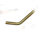 Zanetti Spülrohr Catis 45° mit Rosette, bronze