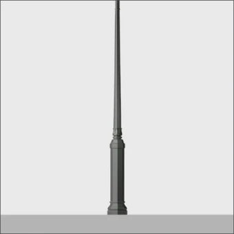 BEGA 70522 Lichtmast ohne Leuchte