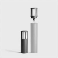 BEGA 99620 Standaard fuer tuin-/voetpadLeuchte 140 mm
