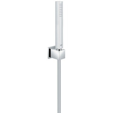 Grohe Duschset komplett mit Handbrause 27699, Wandhalterung und Schlauch 125 cm, mit Durchflussbegrenzer, Chromoberfläche EUPHORIA CUBE STICK 27703000
