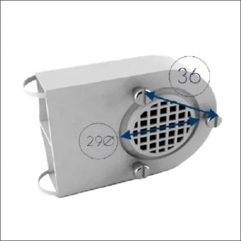 URIARTE 1017500074 Ventilatieplaat (Schaltschrank/Gehause) 30 mm
