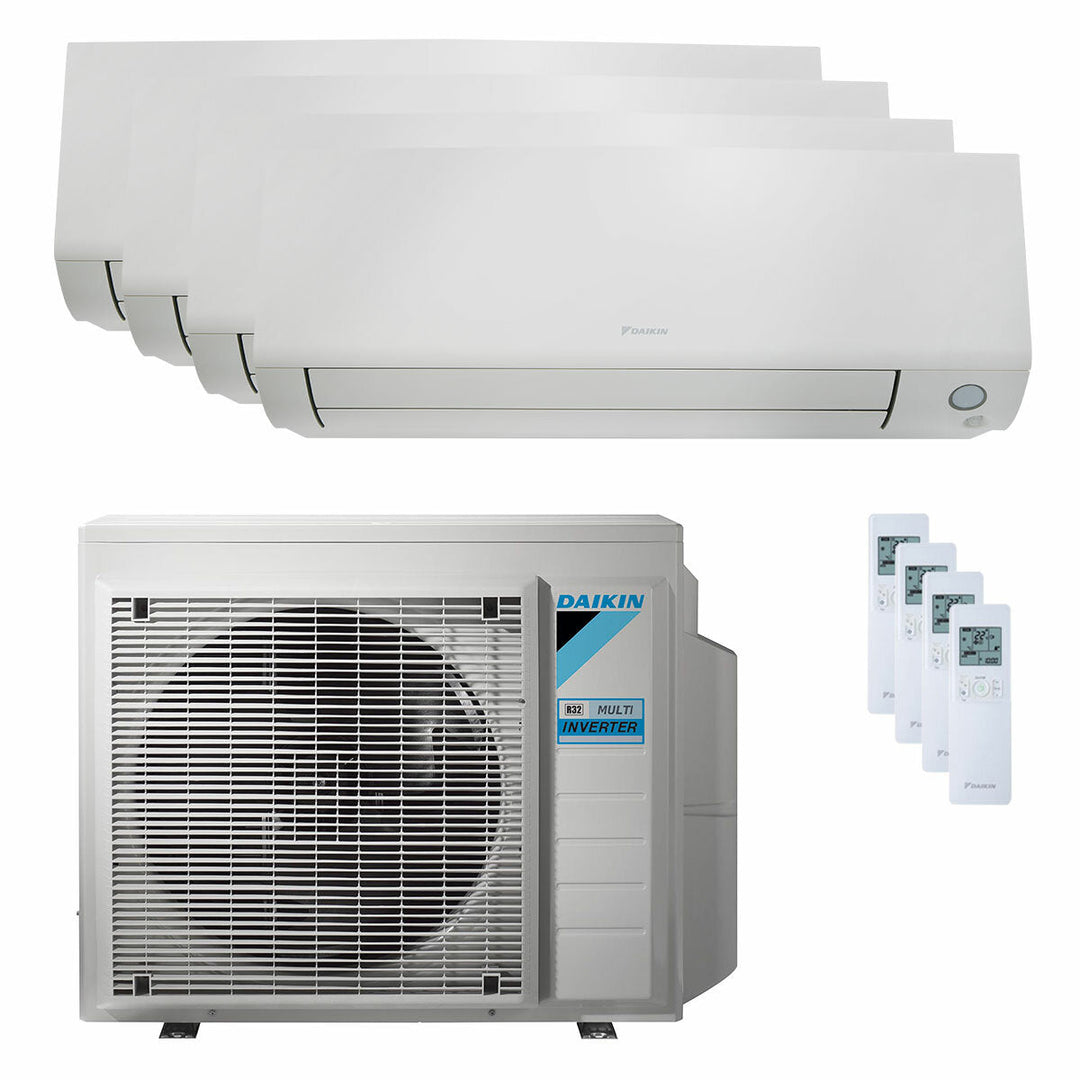 Daikin Perfera All Seasons 5000+7000+9000+18000 BTU – Multisplit-Klimagerät (4 Innengeräte), 6,8/8,6 kW, R32, A++/A+, WLAN