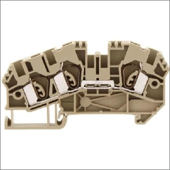 CONTA-CLIP 3516.2 ZRK 4/3A BEIGE Verbindingsrijgklem