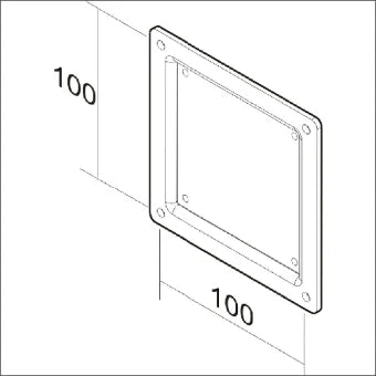 NEWSTAR NEW-FPMA-VESA100 Bevestigingsarm media 0.3 - 0.3 cm