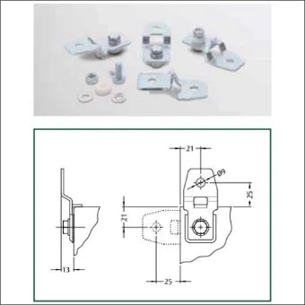 SDWC-010 SDWC-010 Komponenten fuer Aufstellung/Kopplung fuer Schaltschrank/Gehause 13 mm