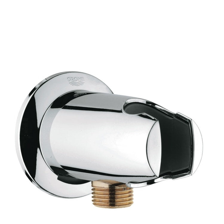 Grohe Auslaufanschluss mit Halterung für Duschkopf, Chromoberfläche MOVARIO 28406000