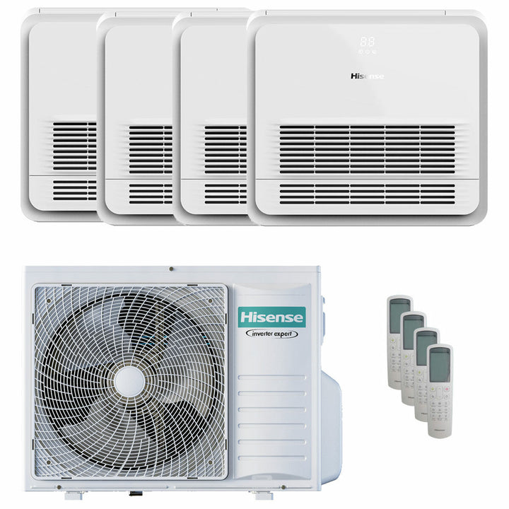Hisense Standgerät AKT 9000+9000+9000+9000 BTU – Multisplit-Klimagerät (4x), 8/9 kW, R32, A++/A+