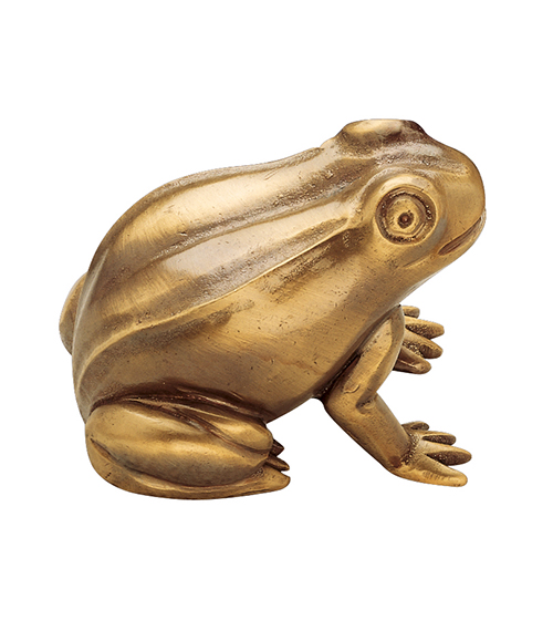Crolla Brunnenfigur Frosch, Messing