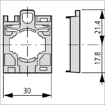 EATON 216399 Adapter Drucktaster/signaallamphouder