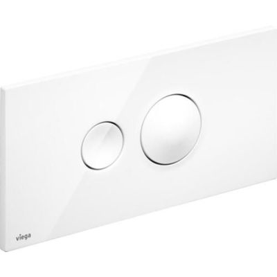 Viega Betätigungsplatte Visign for Style 10, 2-Mengen-Spültechnik, weiß