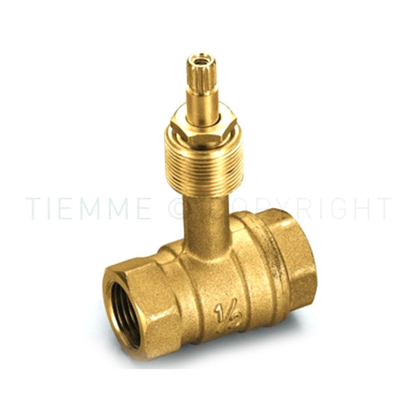 Tiemme f/f 1/2" Einbau-Kugelhahn ohne Hebel 2950005
