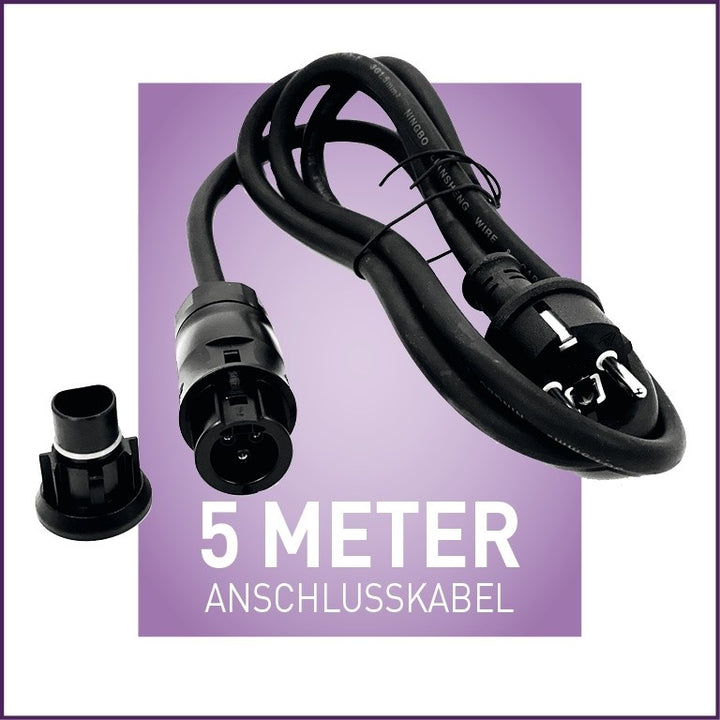 Betteri auf Schuko Anschlusskabel (5 m) – BETTTERI5M inkl. AK5S-2 Stecker (IP65)