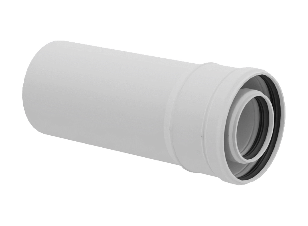Polymax Koaxial-Verlängerung PP/PP 60/100 mm, 2 m