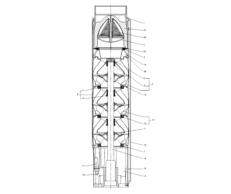 GRUNDFOS Unterwasserpumpe SP 125-5A Nr. 17A043A5