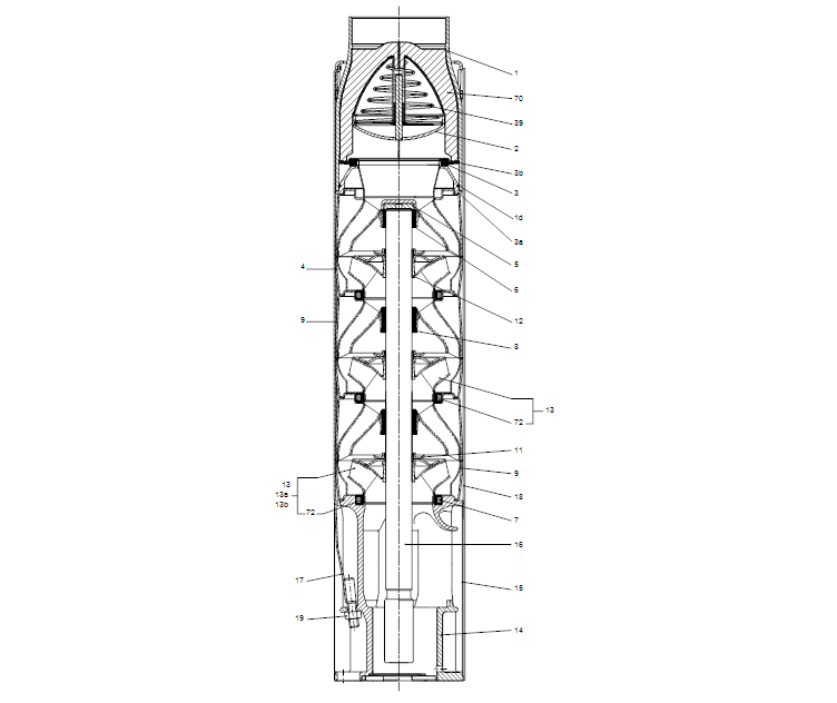 GRUNDFOS Unterwasserpumpe SP 215-4 Nr. 18A04304