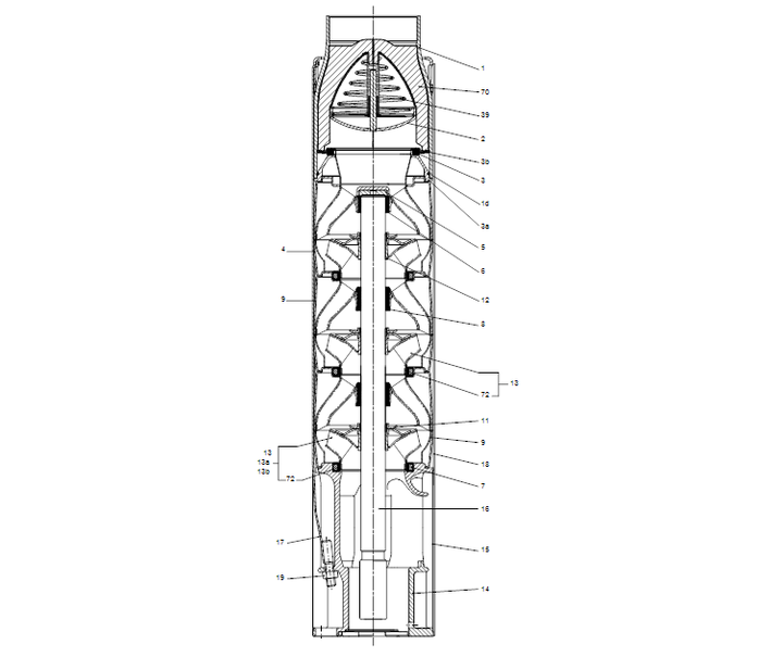GRUNDFOS Unterwasserpumpe SP 215-4 Nr. 18A04304