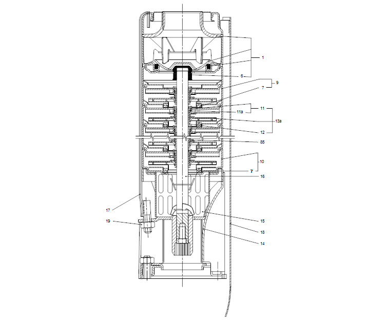 GRUNDFOS Unterwasserpumpe SP 1A-36 Nr. 08102B36