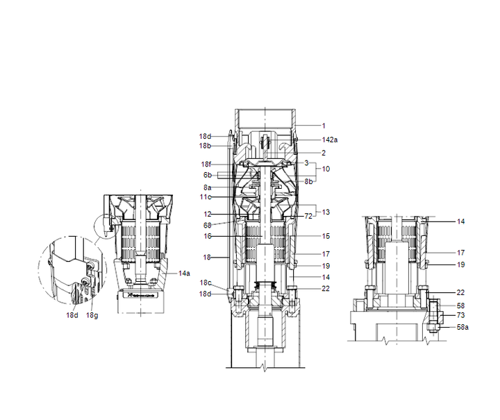 GRUNDFOS Unterwasserpumpe SP 60-1 Nr. 14A01901