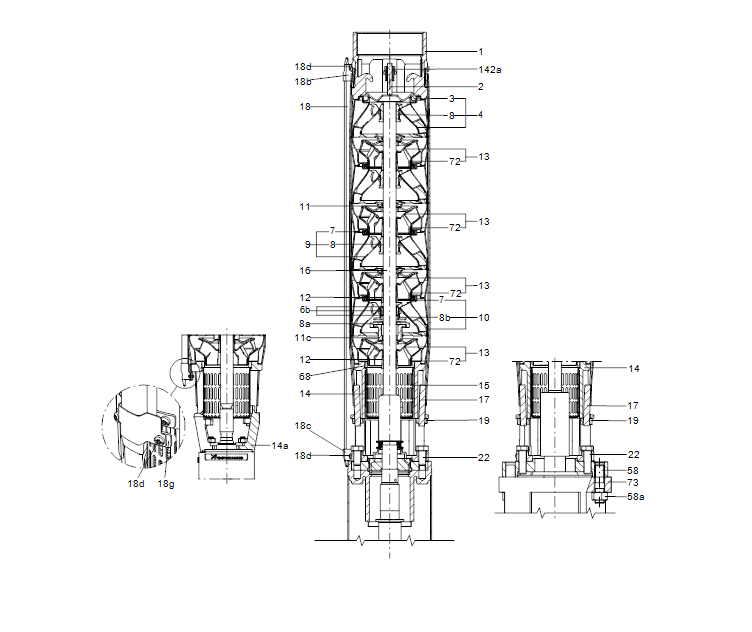 GRUNDFOS Unterwasserpumpe SP 60-8 Nr. 14A01908