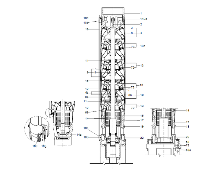 GRUNDFOS Unterwasserpumpe SP 60-9B Nr. 14A019C9