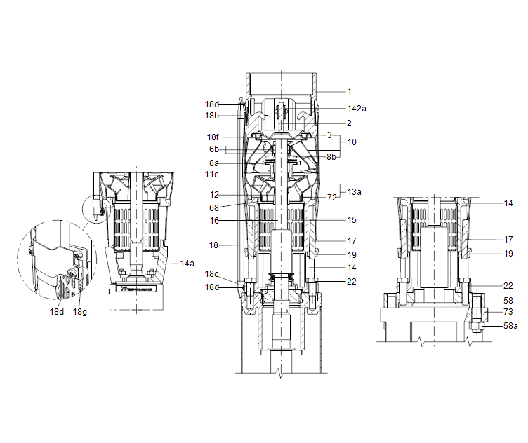 GRUNDFOS Unterwasserpumpe SP 46-1B Nr. 15A219C1