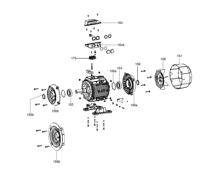 GRUNDFOS Normpumpe NK 80-200/188 AA2F2AESBQQERW1 Nr. 98876779