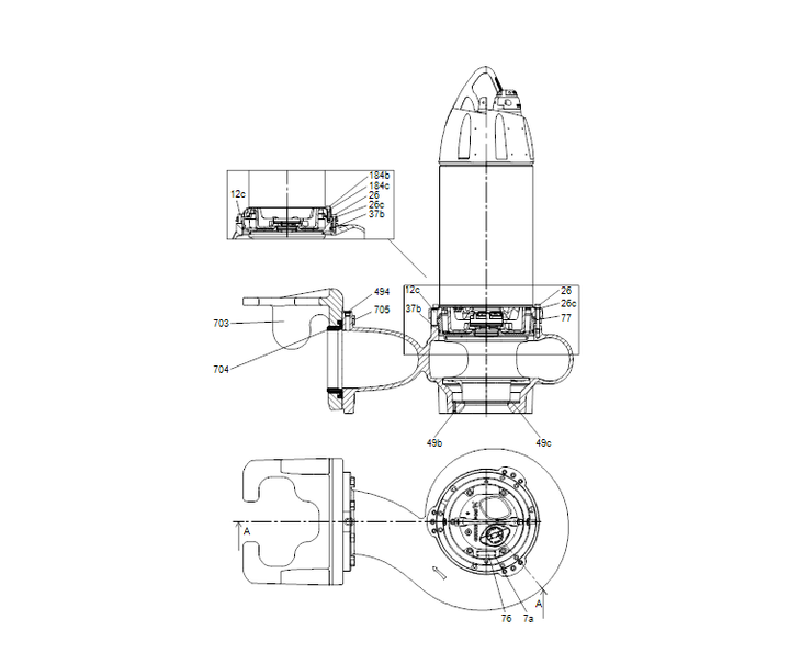 GRUNDFOS Tauchmotorpumpe SE2.125.300.110.6.52E.N.51D.A Nr. 99776962