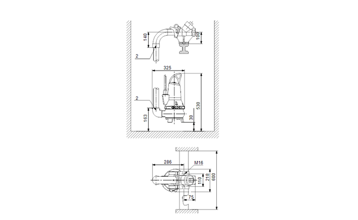 GRUNDFOS Tauchmotorpumpe EF30.50.06.2.50B Nr. 96106550